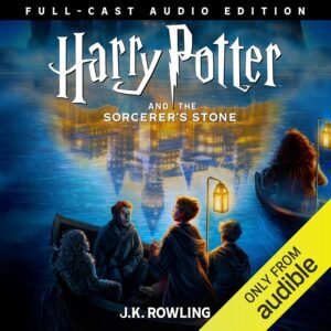 Harry Potter and the Sorcerer's Stone book review cover style image with magical theme